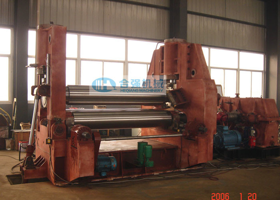 Three Roller Level Down Type Plate Roll Bending Machine With Pre Bending