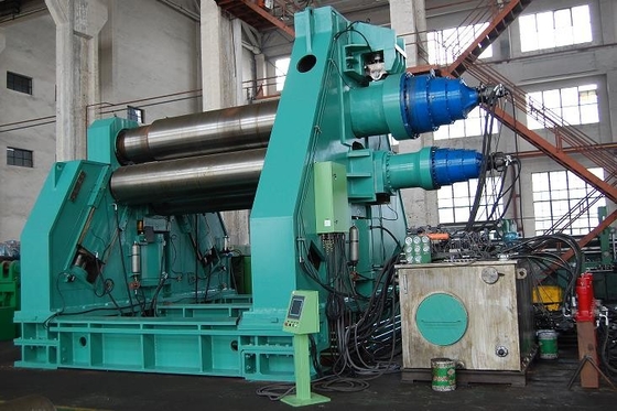 Hydraulic 4 Roller Hydraulic Plate Rolling Machine With Top And Side Support